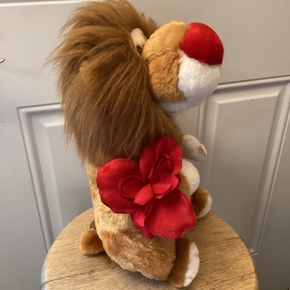 DAN Dee Animated Singing Stuffed Lion Love Me Tender Cracker Barrel 2009 14 inch - Picture 3 of 10